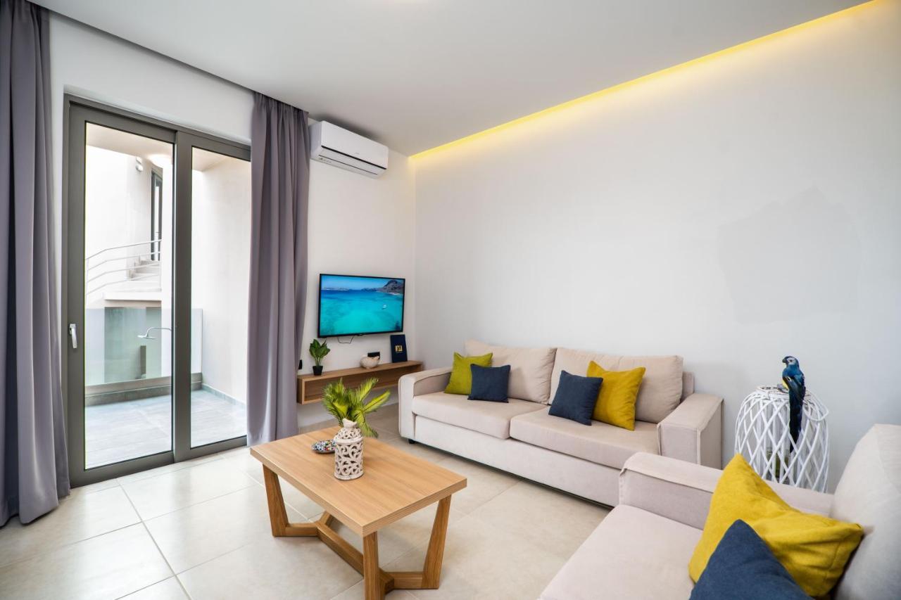Aegean Breeze Luxury Apartments Next To The Sea Maleme Dış mekan fotoğraf